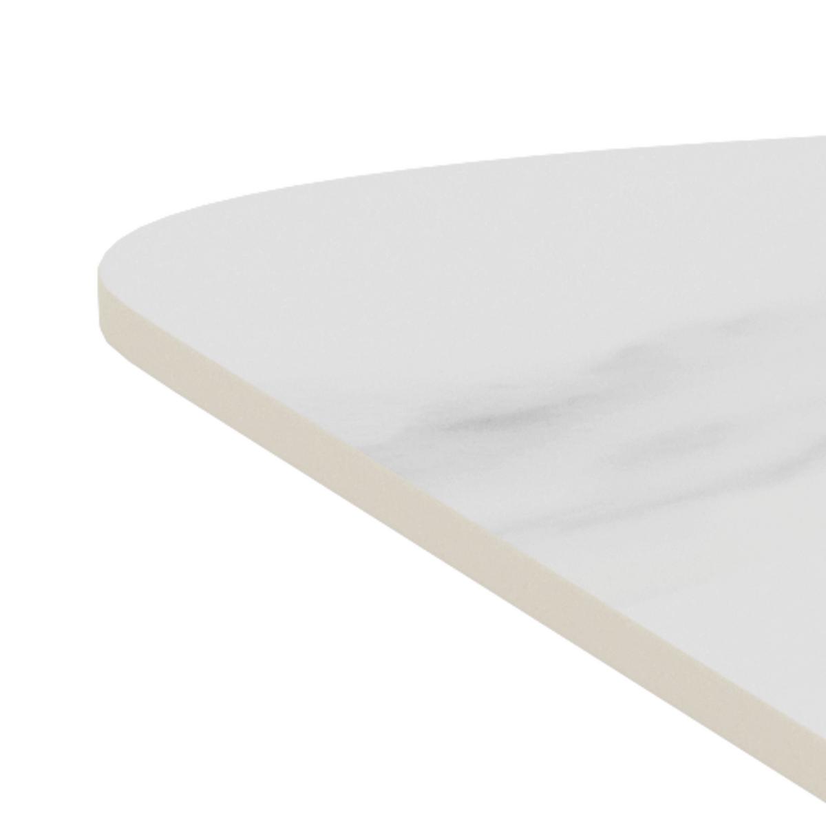 KONFERENČNÝ STOLÍK SALINAS - čierna/biela, Design, kov/keramika (80/80/45cm) - MID.YOU