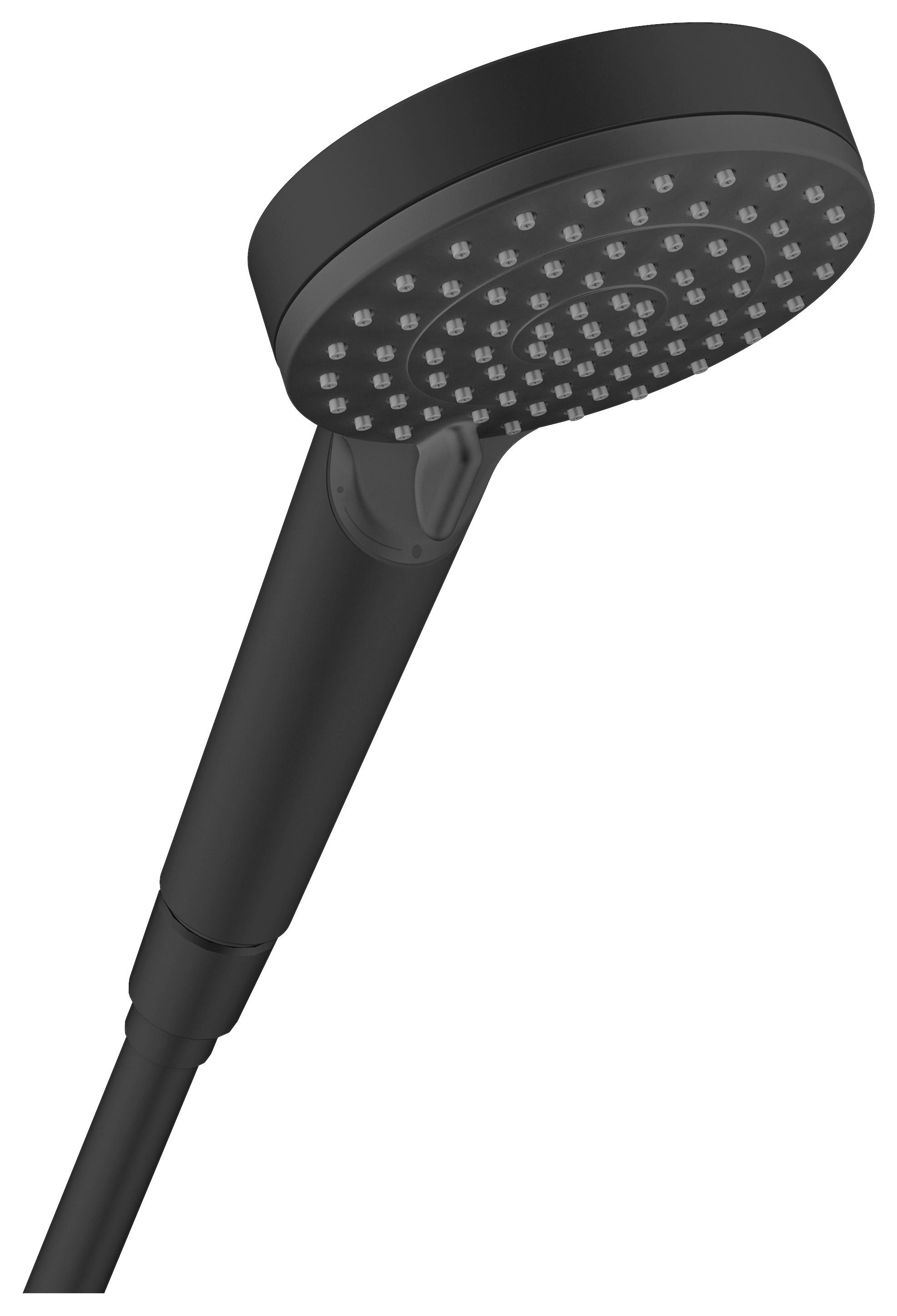 Handbrause Vernis Blend Schwarz 2-Fach verstellbar - Schwarz, Basics, Kunststoff (10/33,2/6,4cm) - Hansgrohe