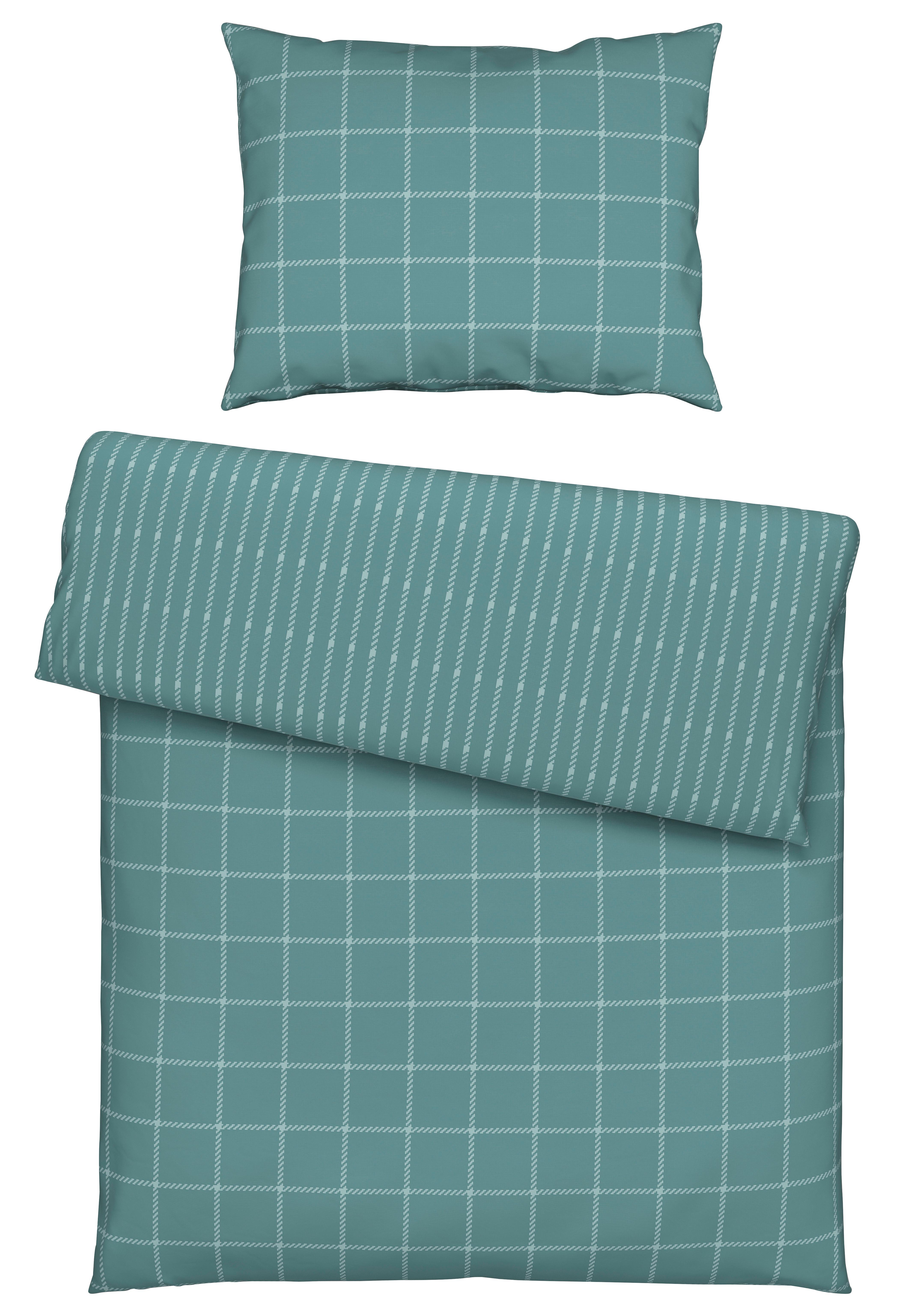 POVLEČENÍ KARO ALLOVER - modrá, Konvenční, textil (140/200cm) - Mömax
