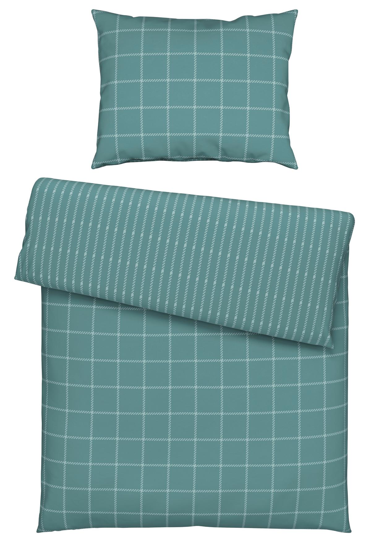 POSTEĽNÁ BIELIZEŇ KARO ALLOVER - modrá, Konventionell, textil (140/200cm) - Mömax