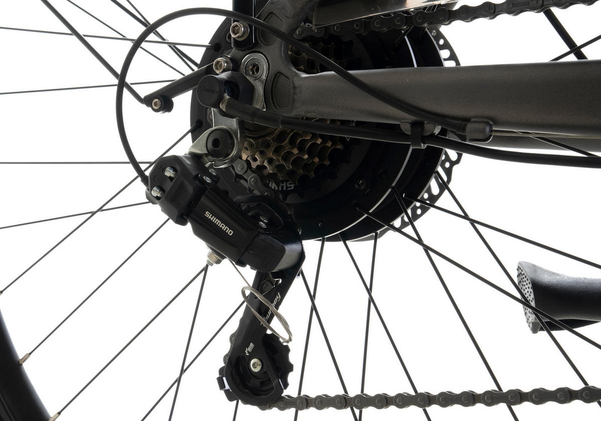 Elektrofahrrad Adore Anthrazit - Anthrazit, Basics, Metall (180/70/100cm)