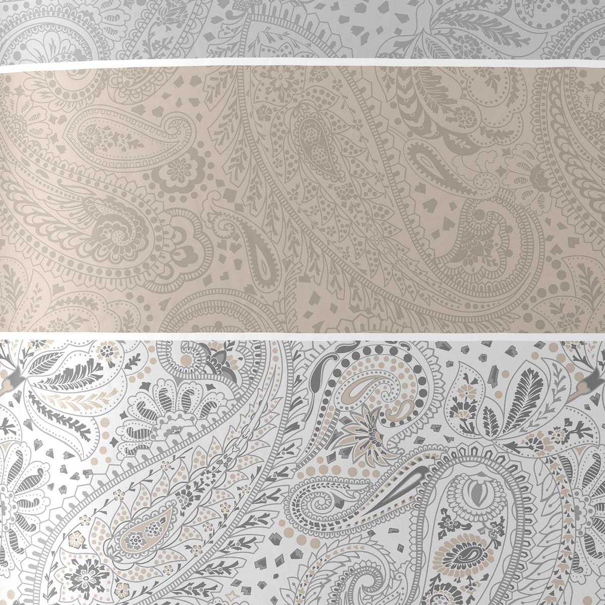 Ágyneműhuzat-garnitúra Martina - ezüst/taupe, Romantik / Landhaus, textil - James Wood