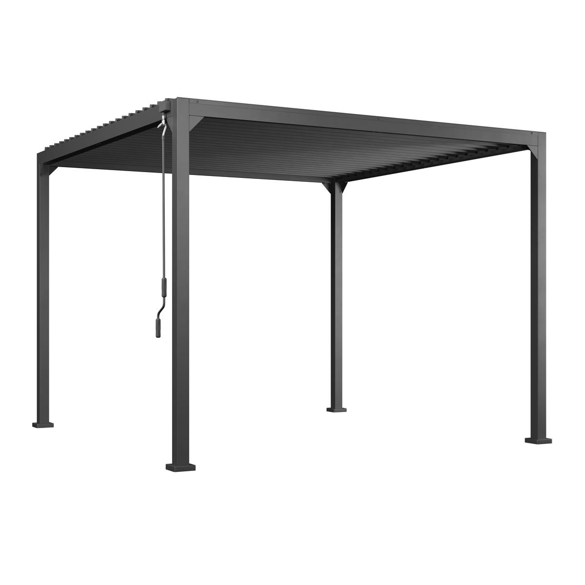 Pavillon Lima - Anthrazit, MODERN, Metall (300/227/300cm) - Beldano