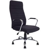 Bürostuhl Claus Mit Armstützen Anthrazit Bis 140 Kg - Chromfarben/Anthrazit, MODERN, Holz/Kunststoff (58,5/111-121/62cm) - Luca Bessoni