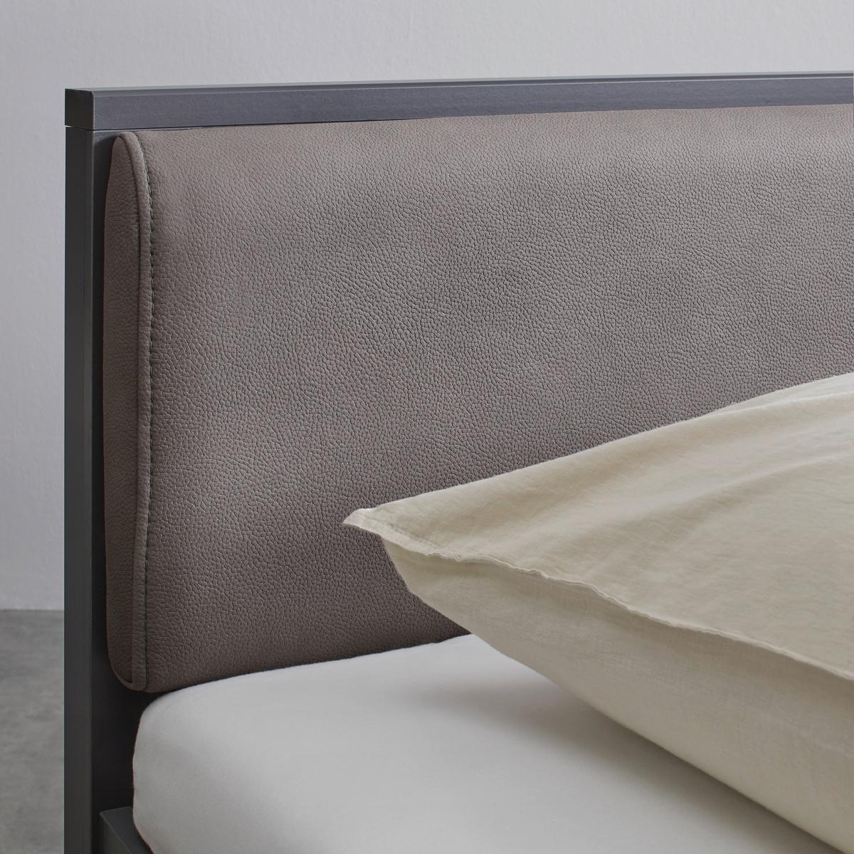 Čalouněná postel 180x200cm, ''Mariello'', světle hnědá - antracitová/světle hnědá, Moderní, dřevo/textil (180/200cm) - Bessagi Home