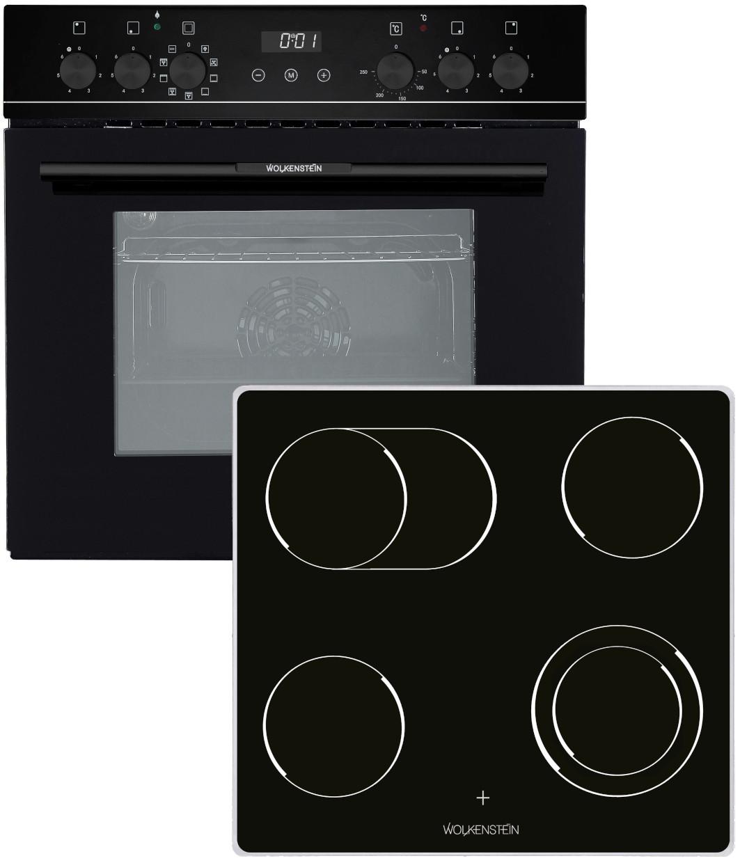 Herdset Wmoc 90 Schwarz B: 59,5 cm