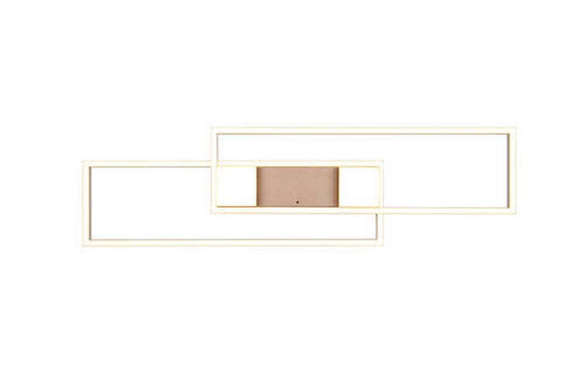 LED-Deckenleuchte 647710465 Albany - Braun/Grau, Design, Metall (100/28/8cm) - Trio Leuchten