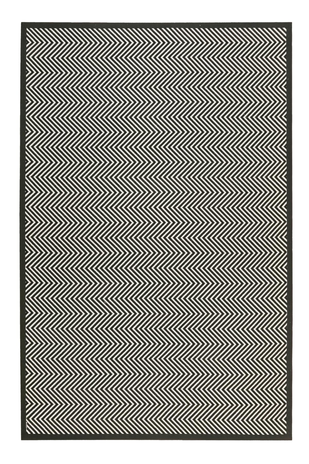 Handwebteppich Schwarz, Bxl: Ca. 160x230 Cm - Schwarz, Trend, Textil (160/230cm) - Esprit