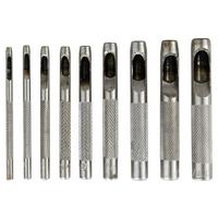 Lyukasztó Készlet 9 Részes - ezüst, Konventionell, fém