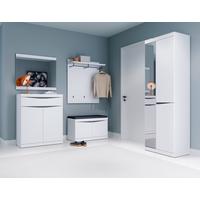 Garderobe Turino Neo 5-teilig Alpinweiss B 237 Cm - Dunkelgrau/Weiß, MODERN, Holzwerkstoff (237/196,5/40cm)