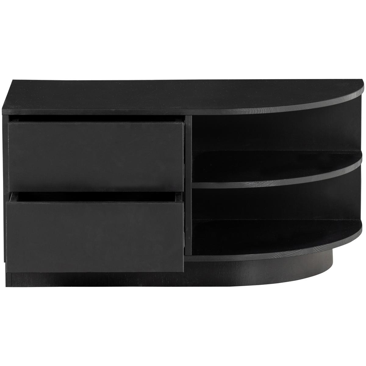 Lowboard Finca Schwarz B: 78cm - Schwarz, Design, Holz (78/40/40cm) - Livetastic