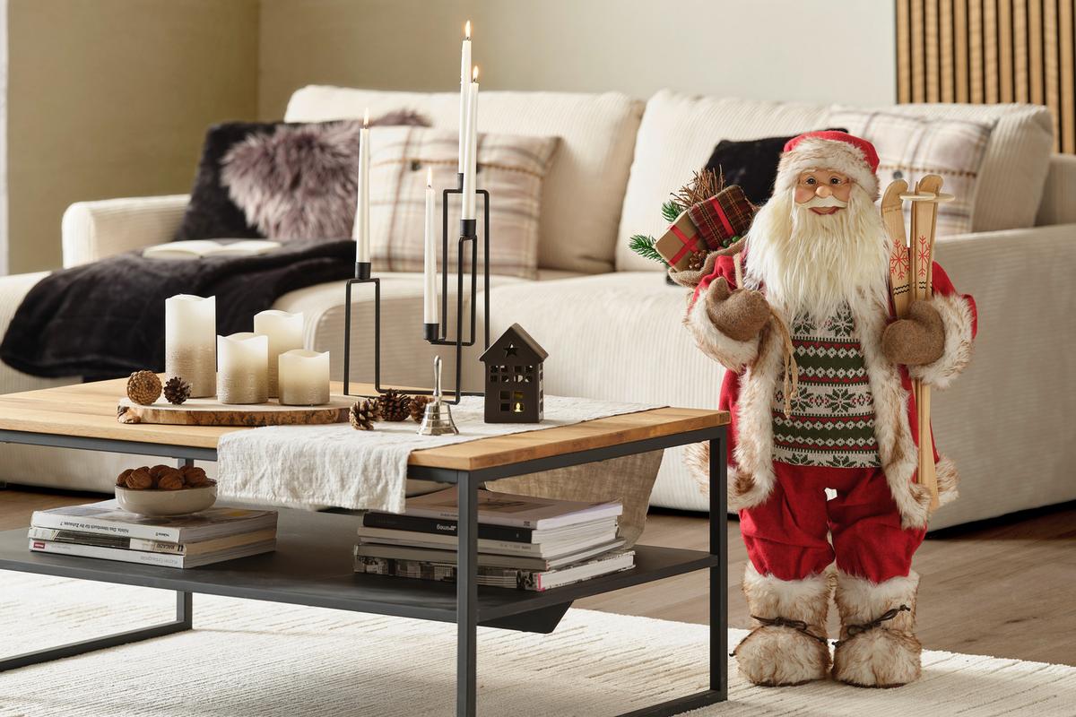 LED-Kerzenset Dafina Gold/Weiß mit Fernbedienung, 4er-Set - Champagner/Weiß, Design, Naturmaterialien/Papier - Luca Bessoni