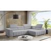 Ecksofa Elias Neu Grau S: 307x201 cm - Naturfarben/Grau, Design, Textil (307/201cm) - Livetastic
