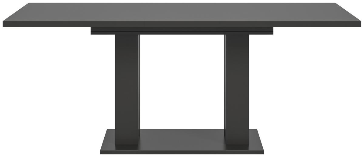 Ausziehtisch Marlon 150 Az Melamin Grau, B:150-190 cm - Grau, KONVENTIONELL, Holzwerkstoff (150-190/90/76cm) - MID.YOU