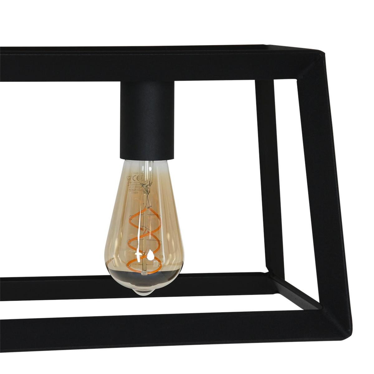 Pendelleuchte Buckley - Schwarz, Trend, Metall (20/120/140cm)