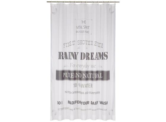 Záves Do Sprchovacieho Kúta Rainy Dreams - sivá, textil (180/200cm) - Mömax modern living Záves Do Sprchovacieho Kúta Rainy Dreams - sivá, textil (180/200cm) - Mömax modern living