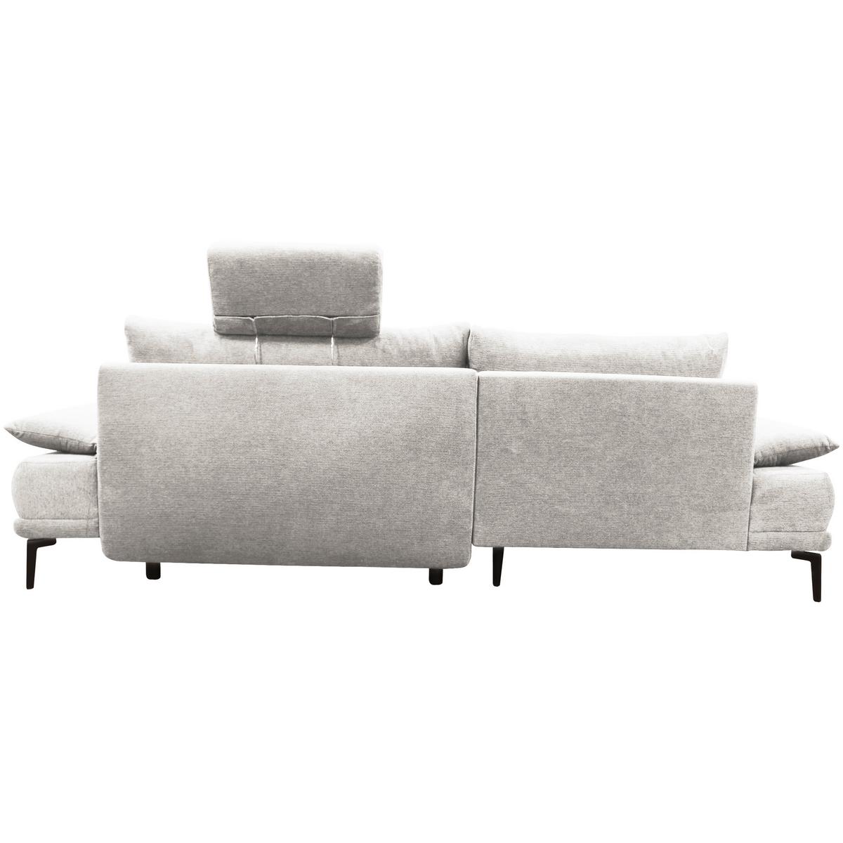 Ecksofa Mit Bettkasten Lagacy 260x192 Cm Webstoff Weiß - Schwarz/Weiß, Design, Textil (260/192cm) - MID.YOU