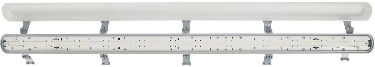 LED-Deckenleuchte L: 120 cm, für In- und Outdoor - Grau, Basics, Kunststoff (120/7/7,3cm)