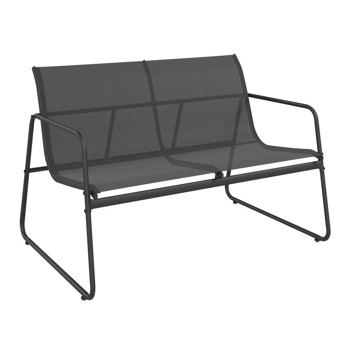 Loungegarnitur Porec - Grau, MODERN, Glas/Textil - Luca Bessoni