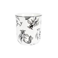 Hrnek na kávu Shiva, 240ml - bílá/černá, Lifestyle, keramika (8,4/9,2cm) - Mömax