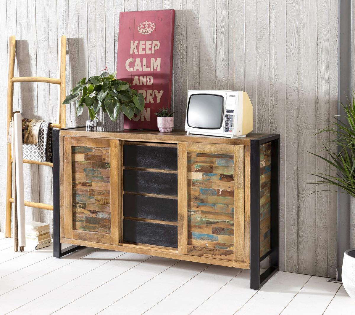 Dekoleiter Teakholz B: 50cm - Naturfarben, Design, Holz (50/150/5cm) - MID.YOU