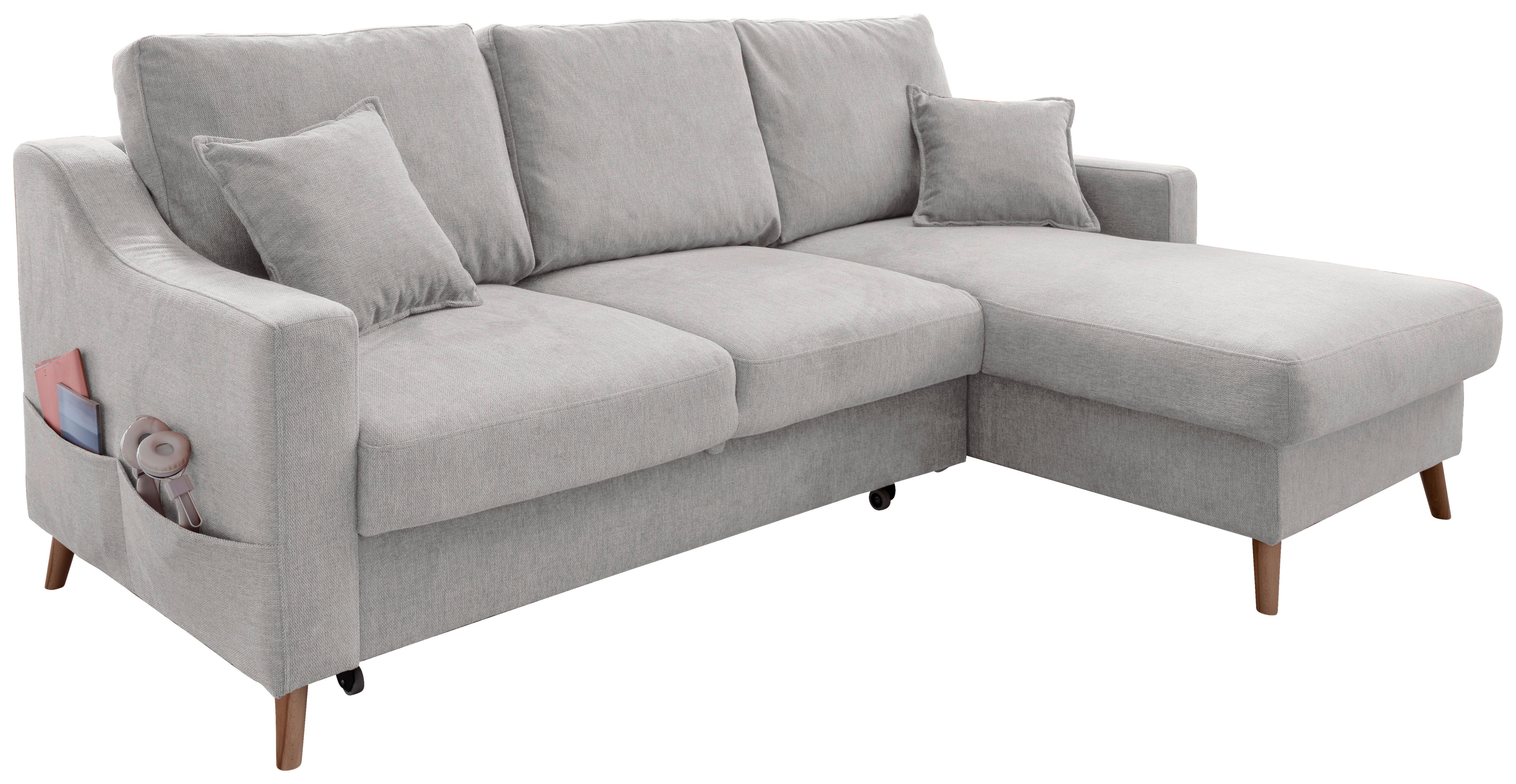 Ecksofa Valentina Grau S: 228x150 Cm - Naturfarben/Grau, MODERN, Textil (228/150cm) - Livetastic