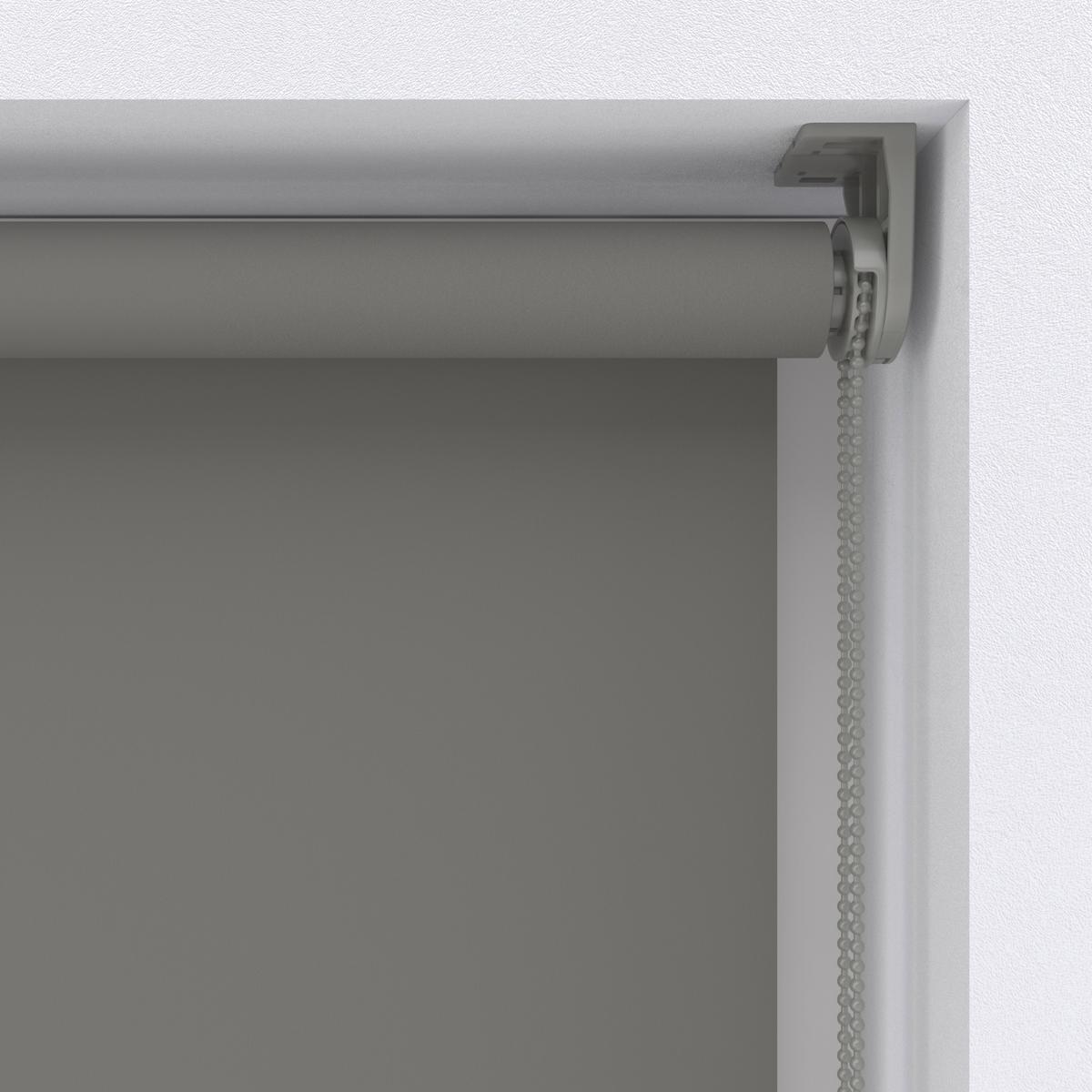 Verdunkelungsrollo 90x220 Cm Mit Kettenzug - Hellgrau/Grau, Basics, Kunststoff (90/220cm)