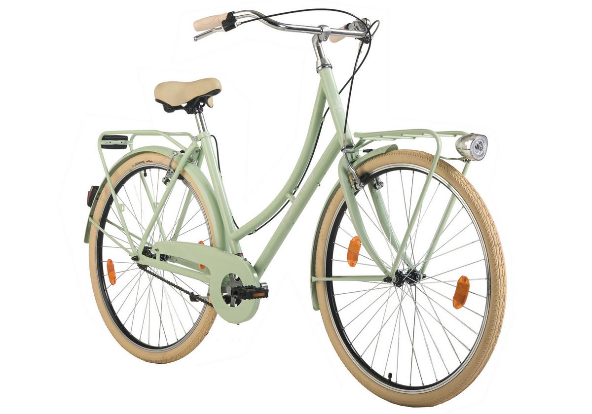 Citybike Feelgood Singlespeed Hollandia, Mintgrün, 28 Zoll - Mintgrün, Basics, Metall (25/140/60cm)