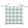 Sitzkissen Sofia Grün/weiß 40x40 Cm Baumwolle - Weiß/Grün, MODERN, Textil (40/40/5cm) - Luca Bessoni
