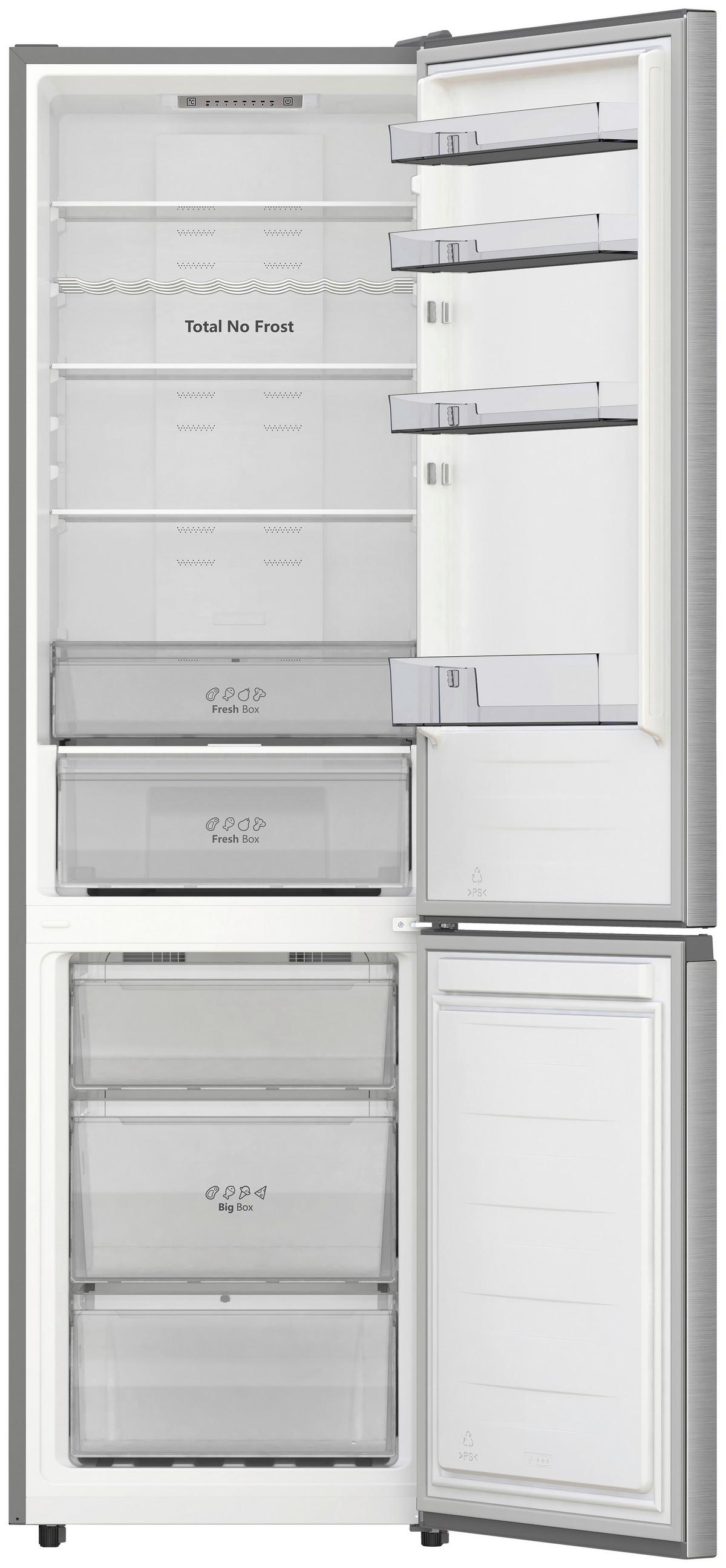 Side-By-Side Edelstahlfarben B: 59,5cm - Edelstahlfarben, Trend, Glas/Kunststoff (59,5/201,7/57,9cm) - Hisense