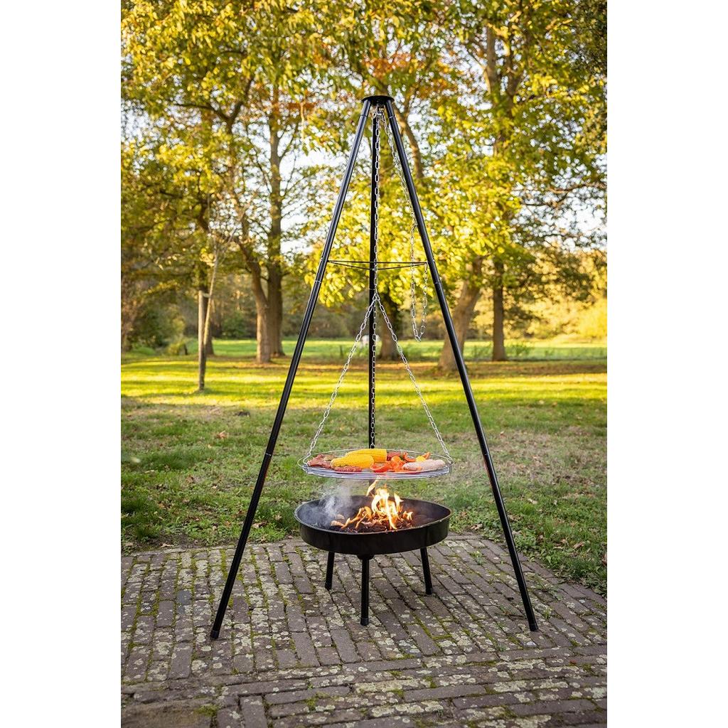DREIBEIN MIT GRILL-FEUERSCHALE