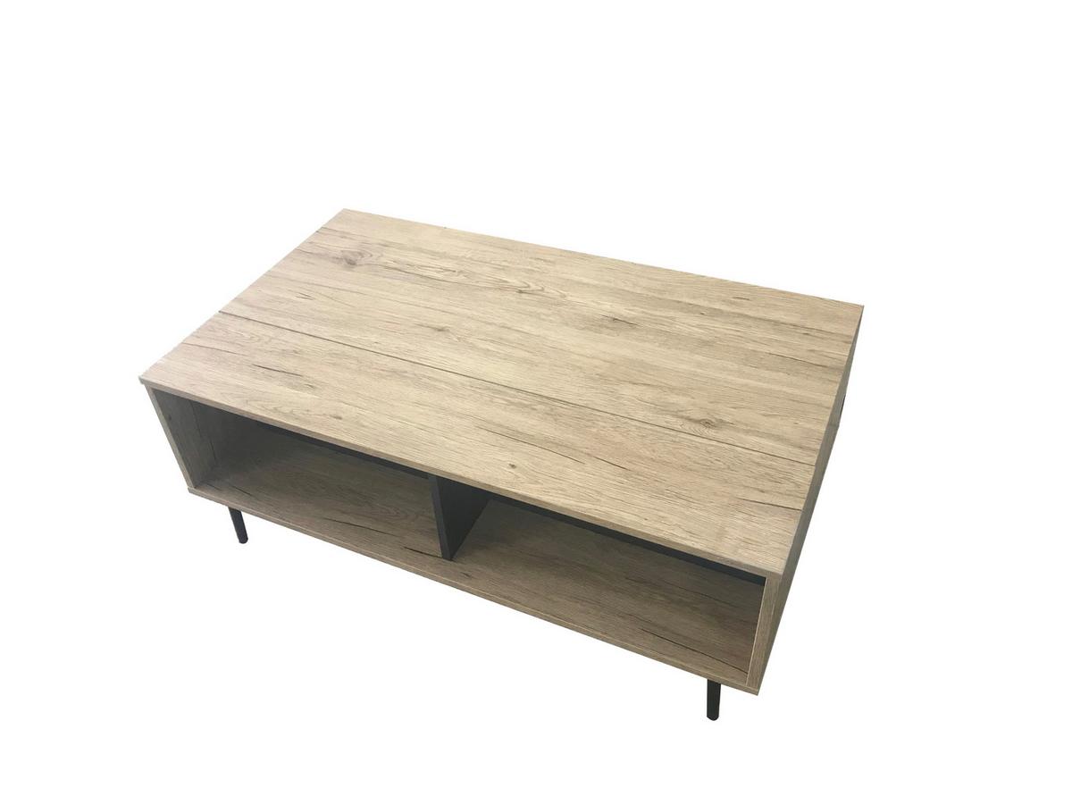 Couchisch Naturfarben B: 58 Cm - Anthrazit/Schwarz, Design, Holzwerkstoff/Metall (100/58/39cm) - Livetastic