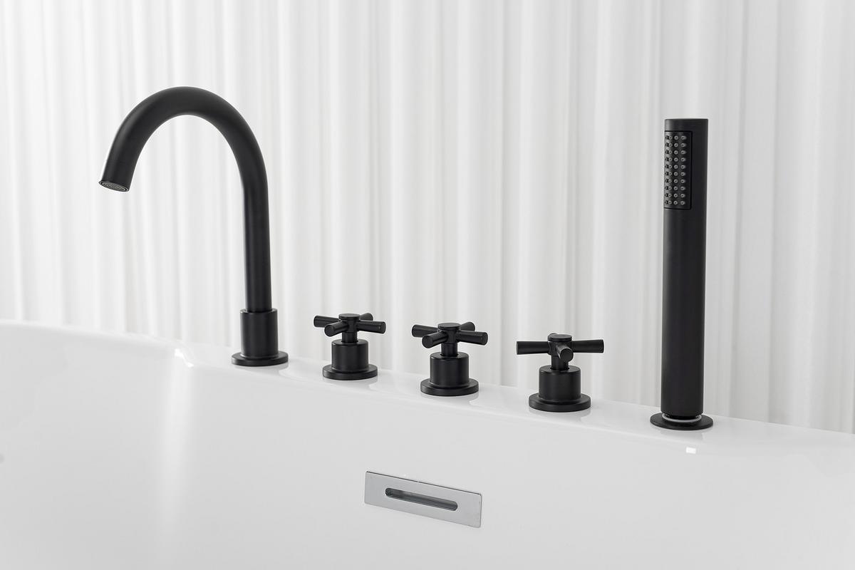 Badewanne Freistehende Badewanne Aruba - Weiß, KONVENTIONELL, Kunststoff (170/75/58cm) - Sanotechnik