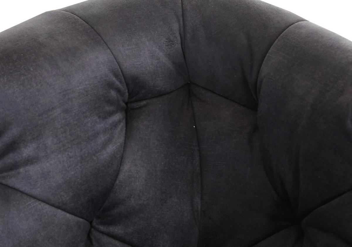 2,5-sitzer-sofa Kelly Dunkelgrau - Dunkelgrau/Schwarz, KONVENTIONELL, Textil (190/83/70cm) - Livetastic