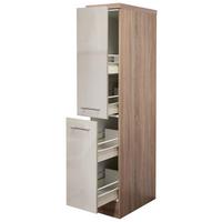 Apothekerschrank Nepal B: 30 Cm Sonoma Eiche/kaschmir - Kaschmir/Sonoma Eiche, KONVENTIONELL, Holzwerkstoff (30/161,6/60cm) - FlexWell