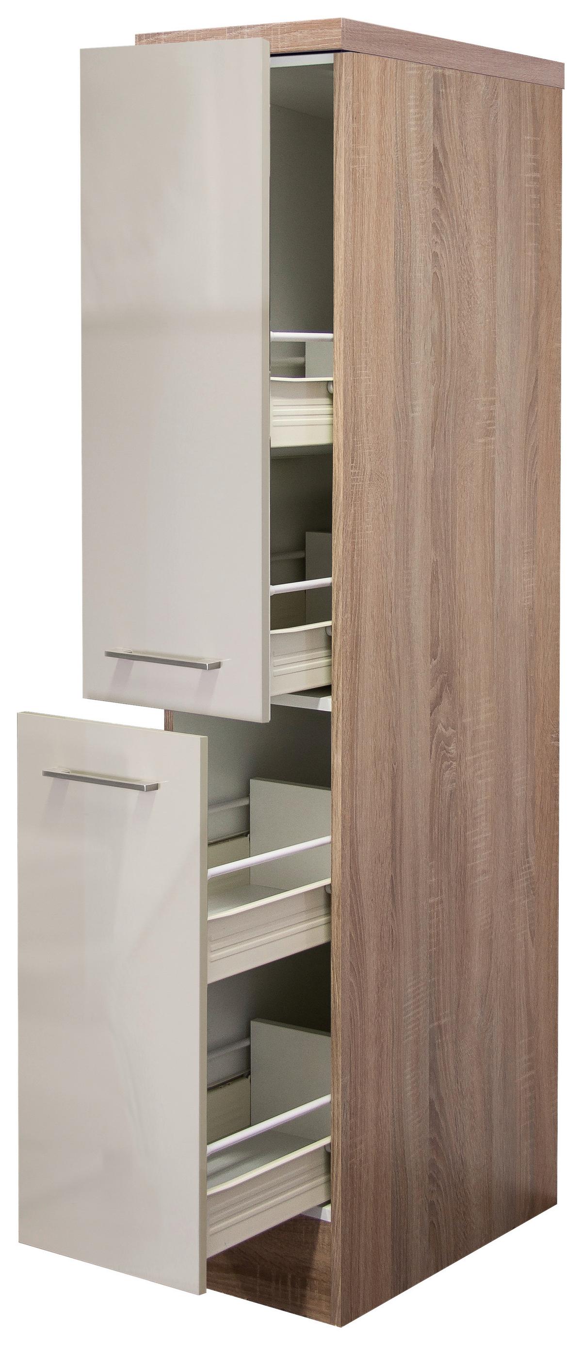 Apothekerschrank Nepal B: 30 Cm Sonoma Eiche/kaschmir - Kaschmir/Sonoma Eiche, KONVENTIONELL, Holzwerkstoff (30/161,6/60cm) - FlexWell