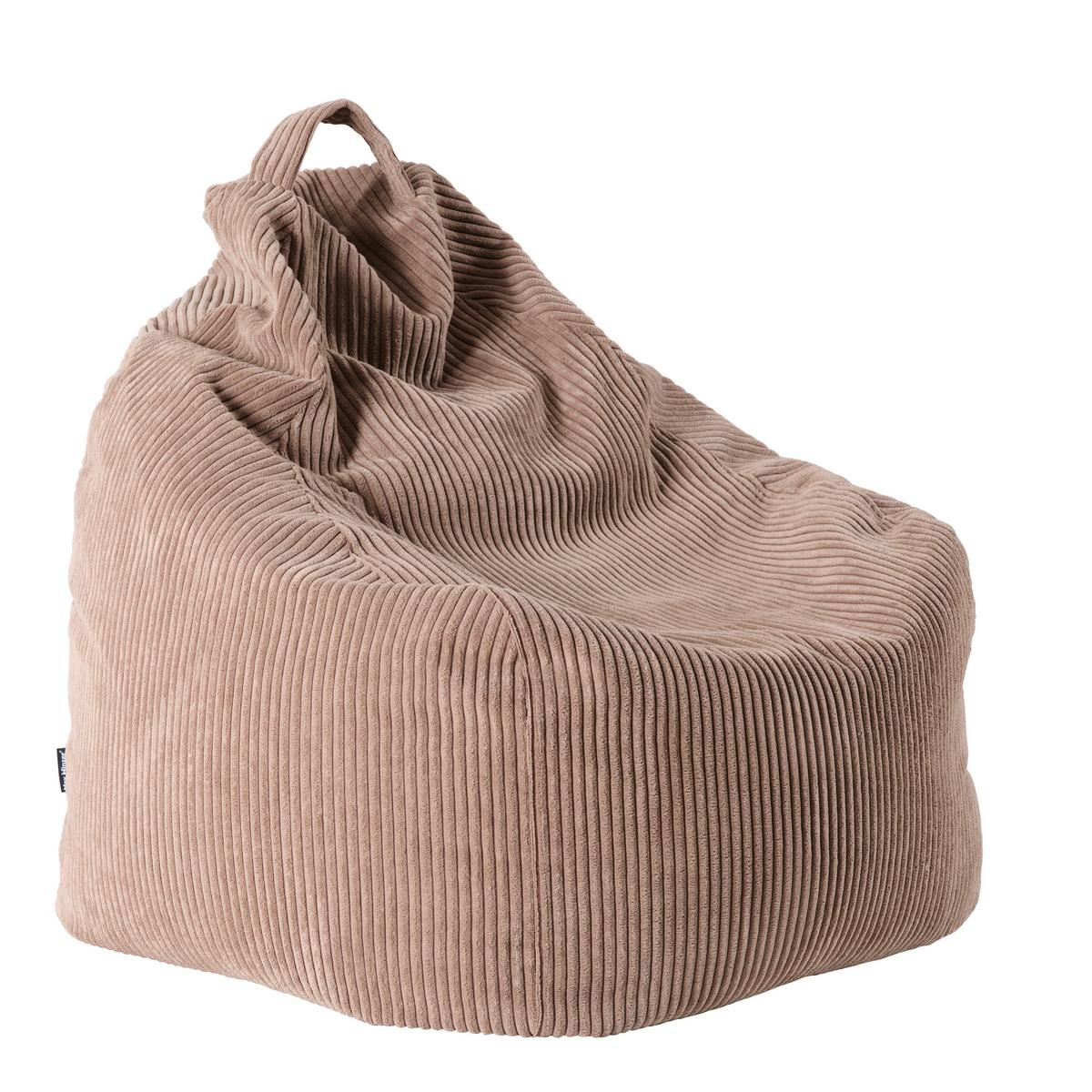 Sitzsack Hellbraun B: 80cm - Hellbraun, Trend, Textil (80/85/80cm) - Livetastic