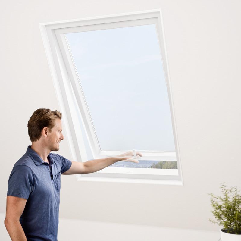 Fliegengitter Fenster 130x150 Cm Weiß - Weiß, Basics, Textil (130/150cm)