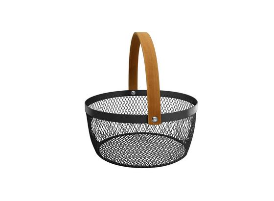Korb Lovis - Creme/Schwarz, Basics, Metall (21,5/10cm) - Luca Bessoni Korb Lovis - Creme/Schwarz, Basics, Metall (21,5/10cm) - Luca Bessoni