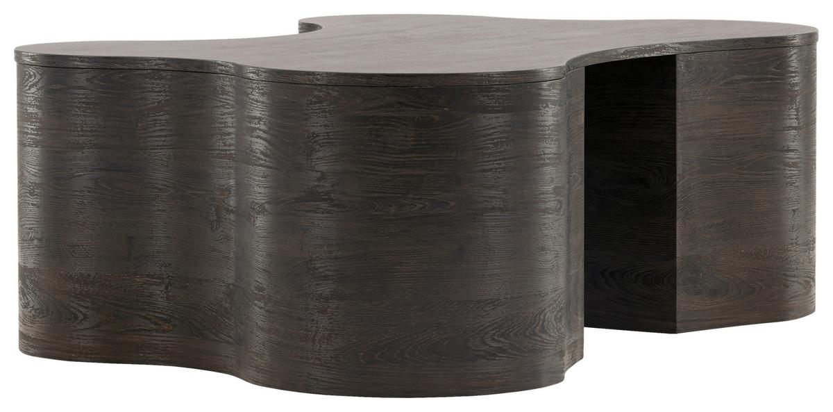 Couchtisch Larvik - Dunkelbraun, Design, Holz/Holzwerkstoff (130/90/45cm) - Livetastic