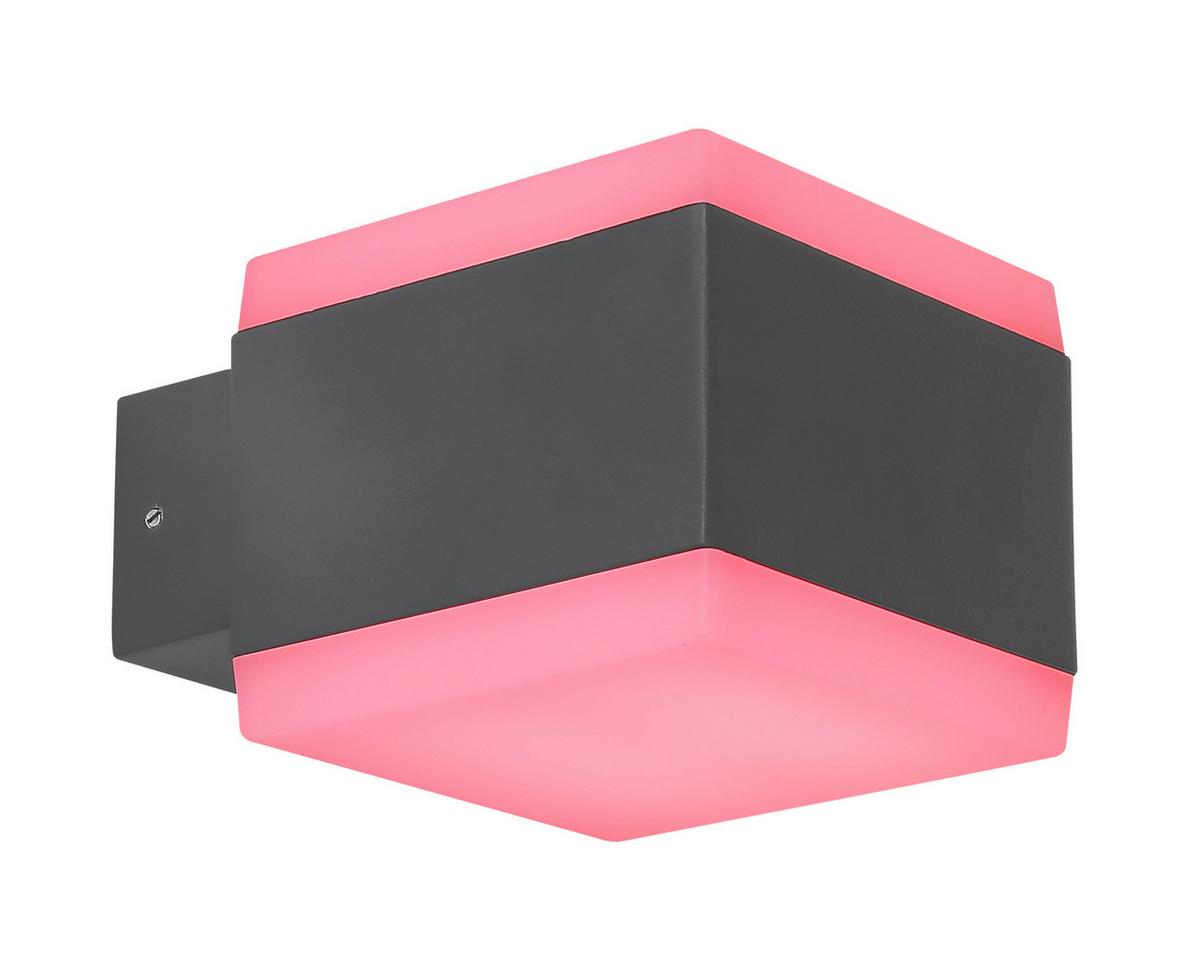 Led Außenleuchte Slice 15 Watt Kunststoff, Wandmontage - Basics, Kunststoff/Metall (11/9cm) - Globo