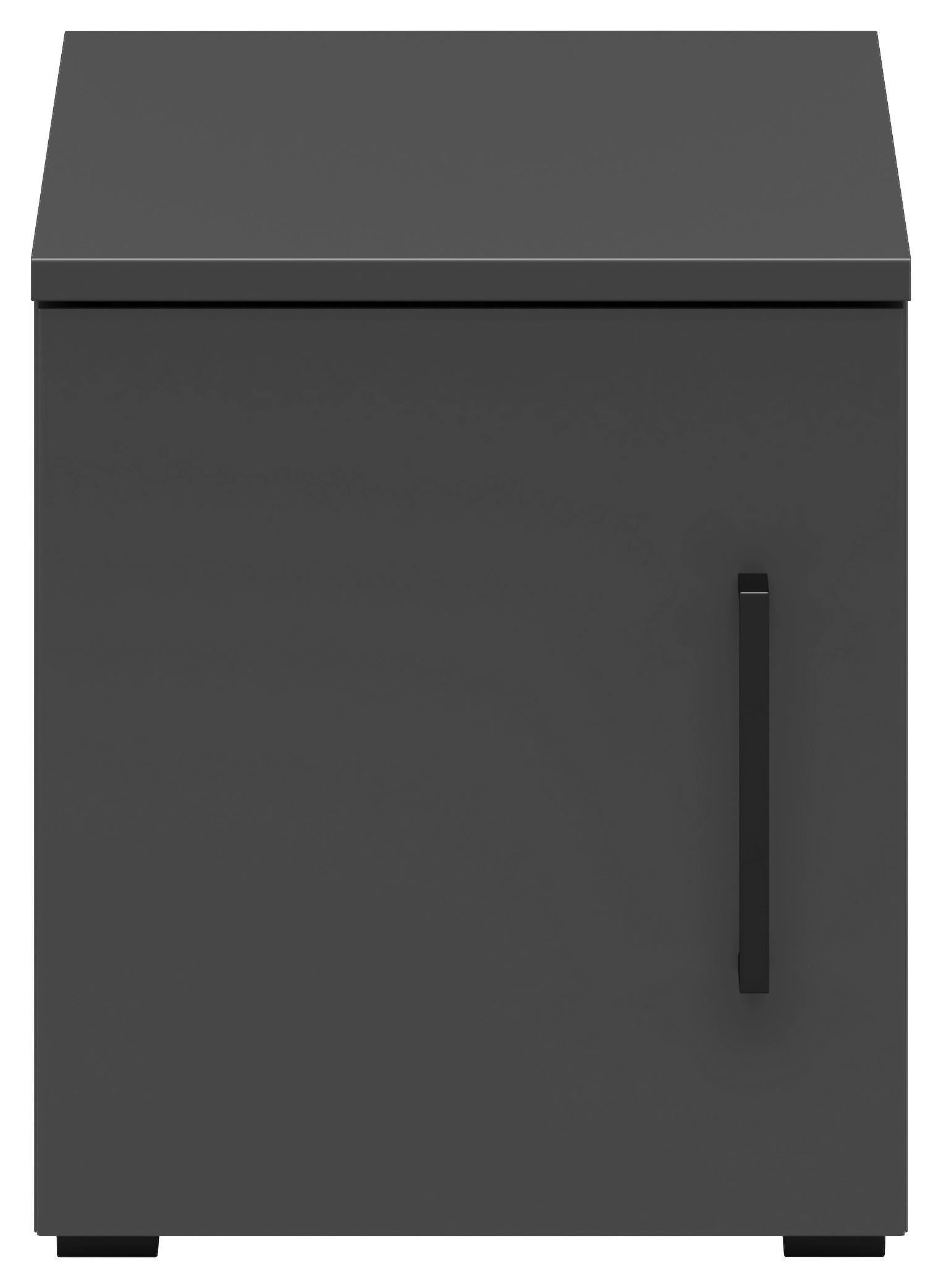 Nástavec na skříň Cabinet š: 30 cm - černá/barvy grafitu, Moderní, kompozitní dřevo/plast (30/35/40cm)