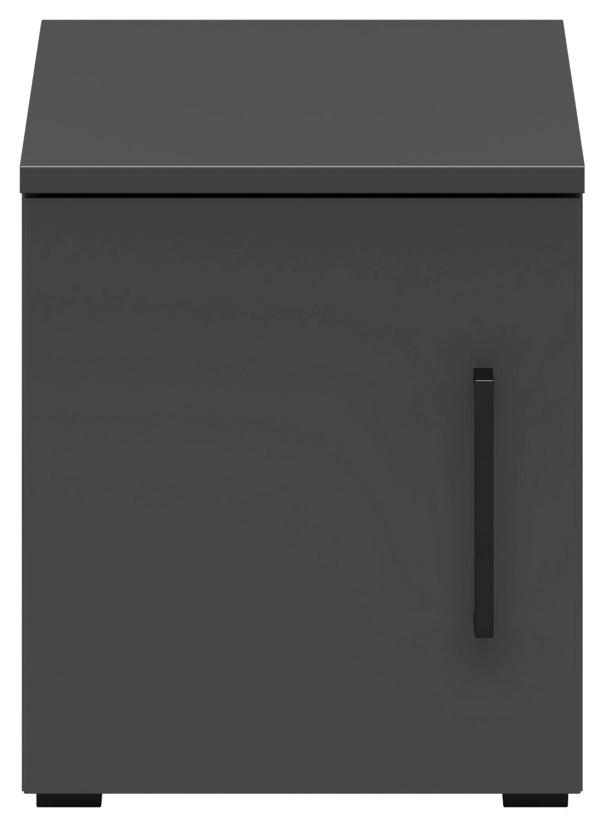 Nástavec na skříň MULTISTAURAUM š: 30 cm - černá/barvy grafitu, Moderní, kompozitní dřevo/plast (30/35/40cm)