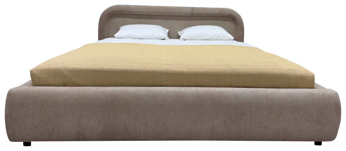 Polsterbett Dafne Beige Lf: 140x200 Cm - Eichefarben/Beige, MODERN, Holz/Textil (140/200cm) - Livetastic