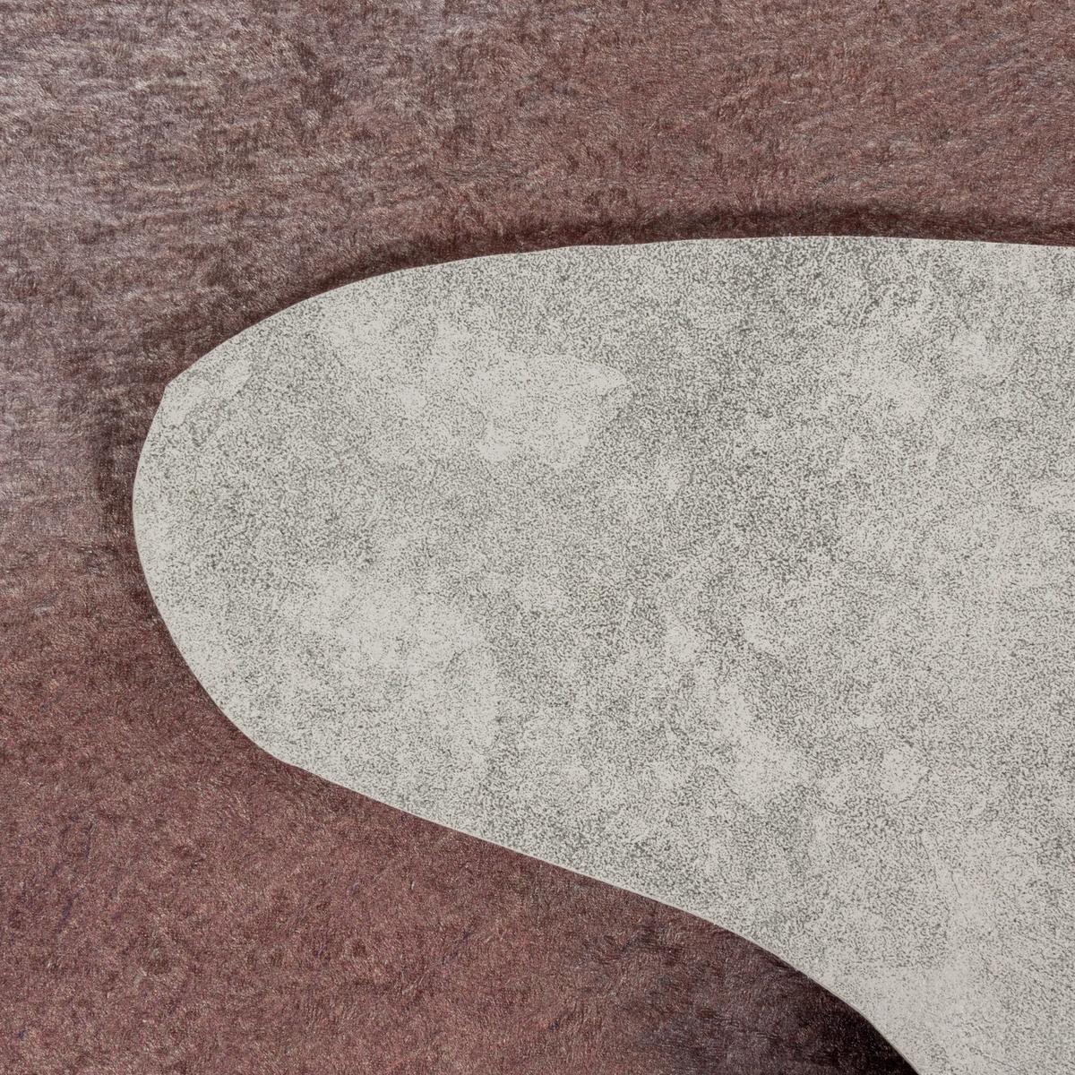 Fellteppich Etosha - Braun/Weiß, Design, Textil (100/135cm) - Novel
