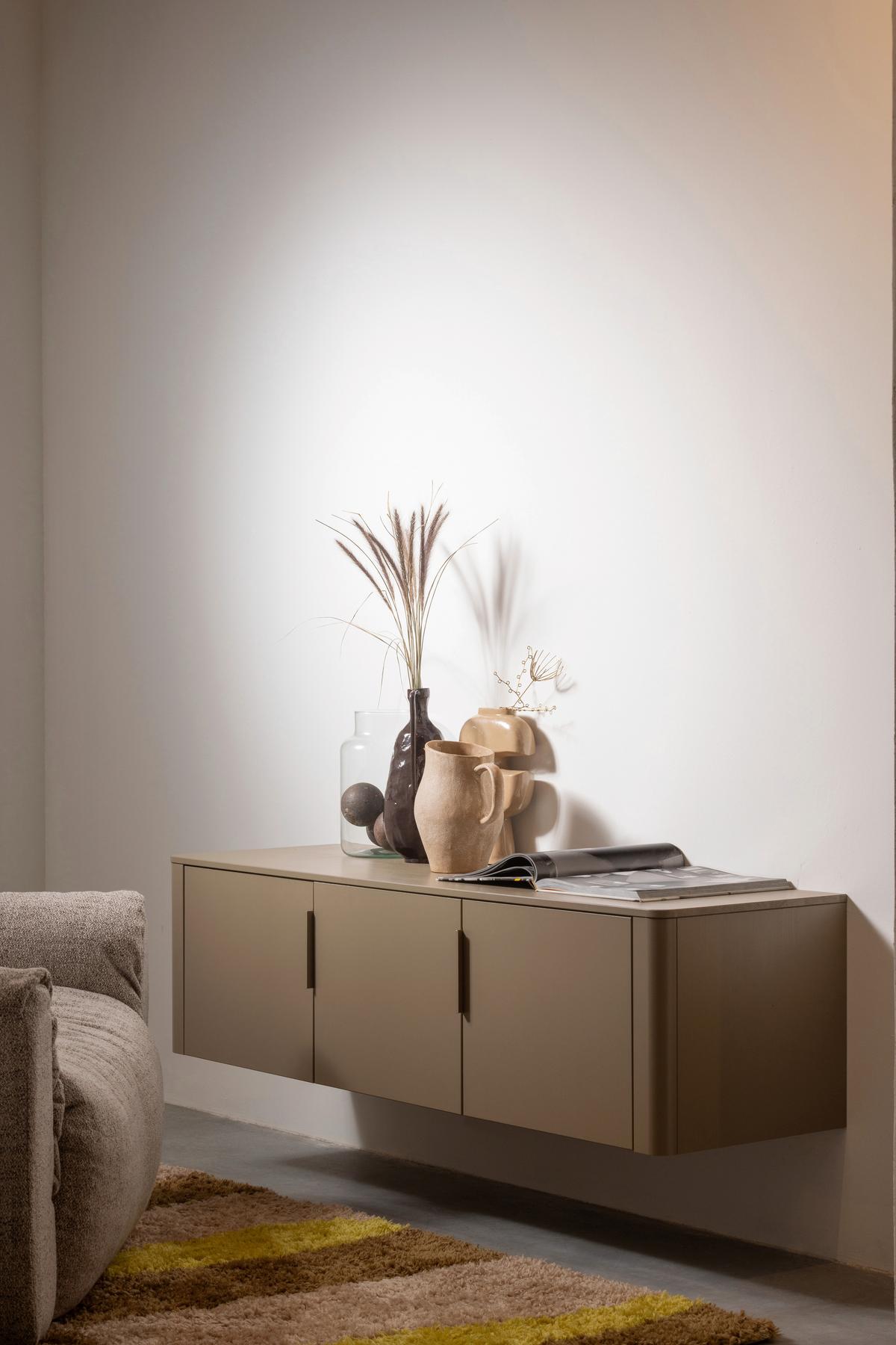 LOWBOARD Gunnar Schlammfarben B: 154cm - Schlammfarben, Design, Holz (154/56/44cm) - Livetastic