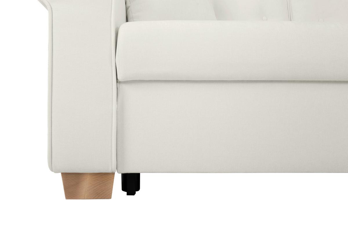 Schlafsofa Arles, Hellgrau 80 B: 240 Cm - Buchefarben/Hellgrau, Design, Textil (240/94/98cm) - MID.YOU