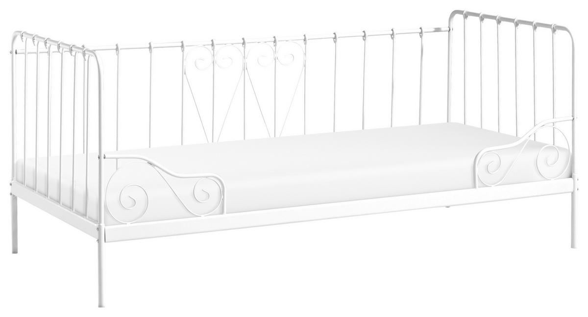 METALLBETT Alice Weiß 90x200cm - Weiß, MODERN, Holz/Metall (90/200cm) - Vipack