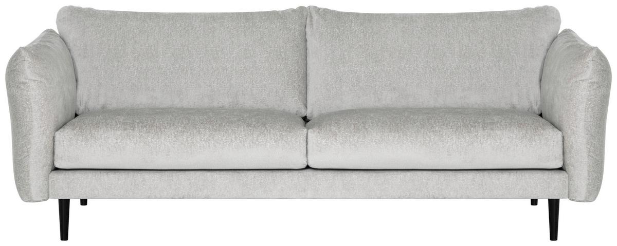 2,5-Sitzer Hellgrau Ortona Flexibelle B: 252 cm - Hellgrau/Schwarz, KONVENTIONELL, Textil (252/82/99cm) - MID.YOU