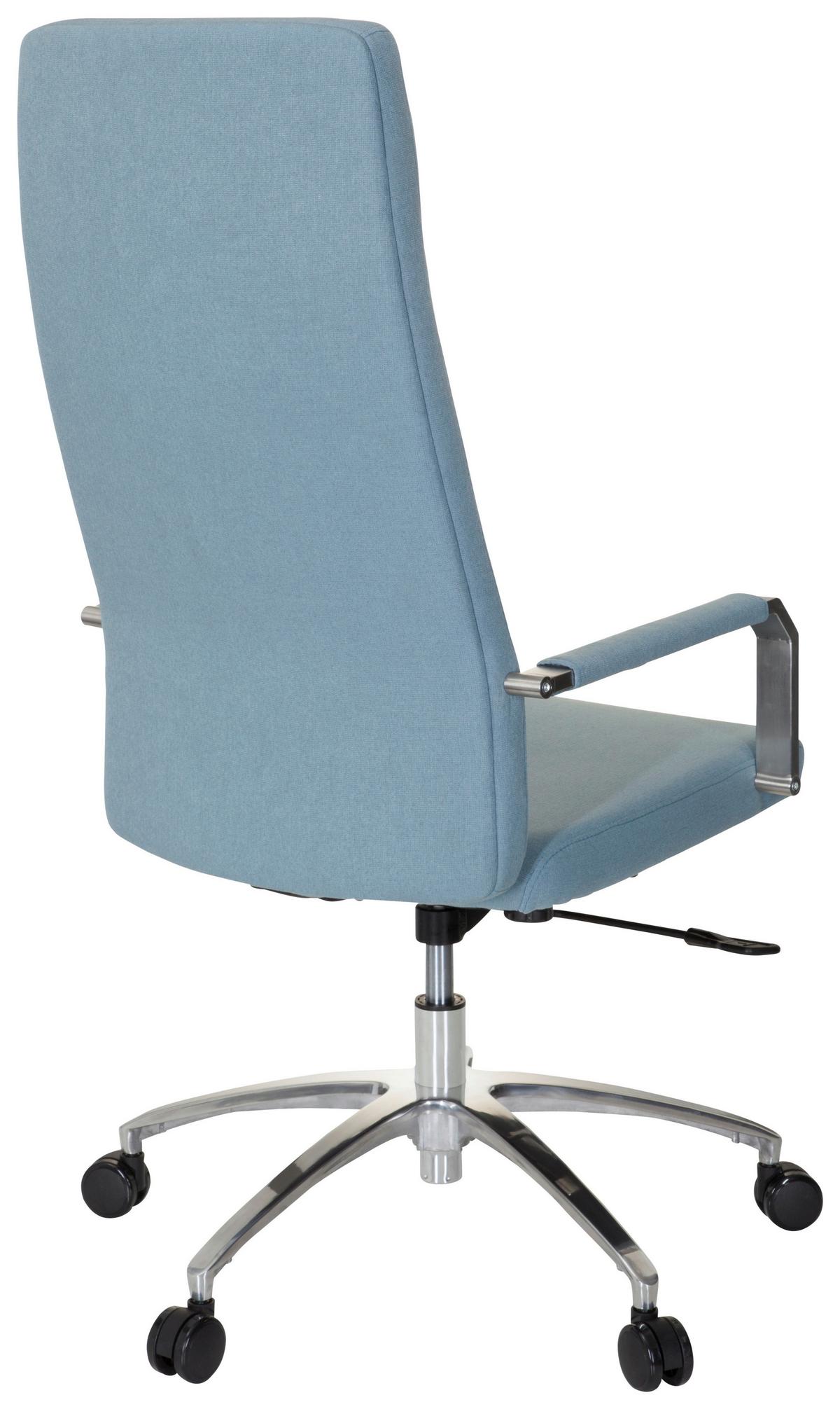 Drehstuhl Saranto Plus I Hellblau - Alufarben/Hellblau, MODERN, Kunststoff/Textil (56/131/67cm) - MID.YOU